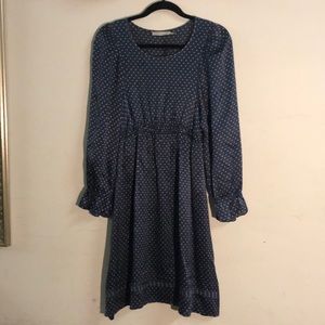 See by Chloe Silk Long-Sleeve Dress